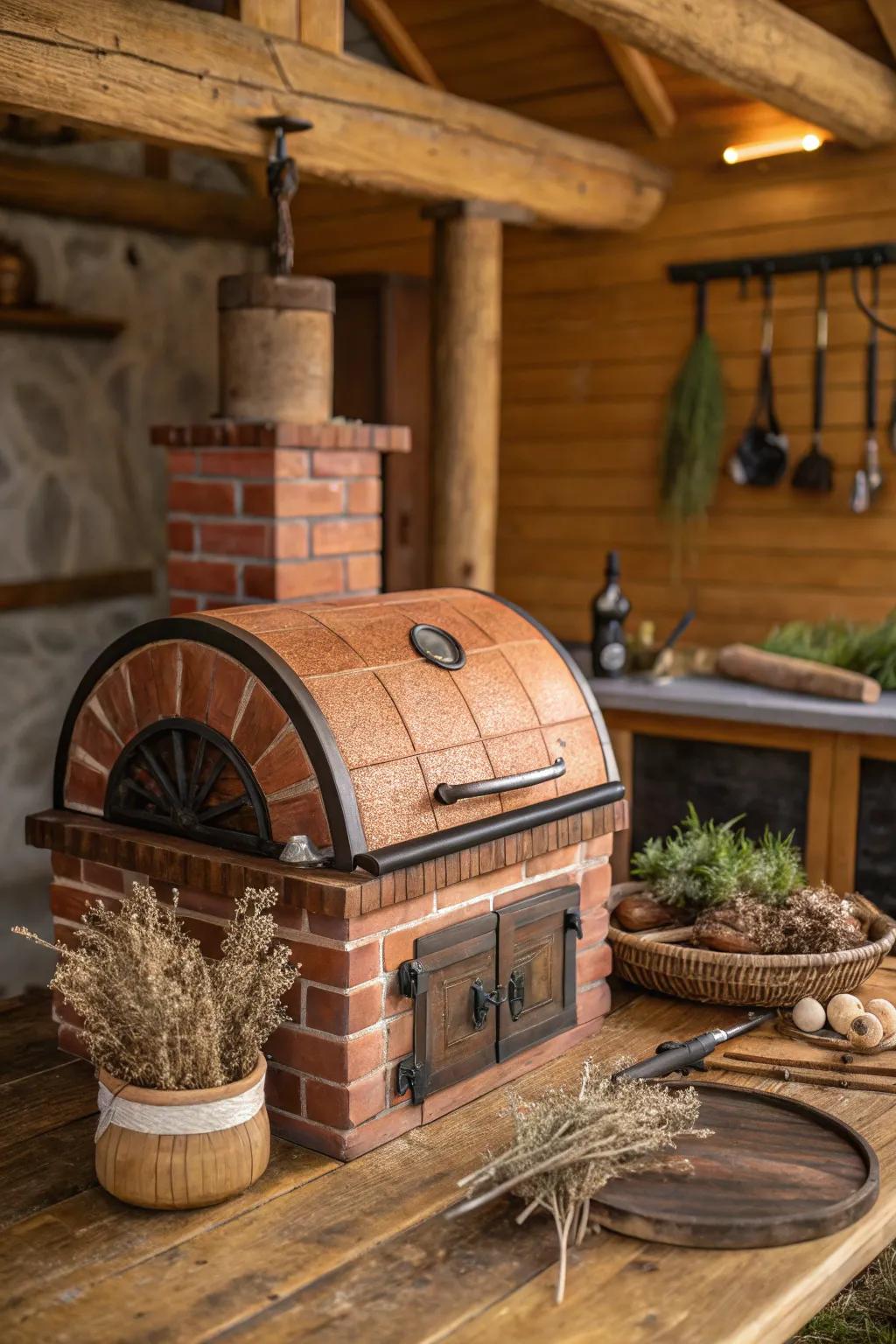 Brick brings timeless charm to your outdoor grill.