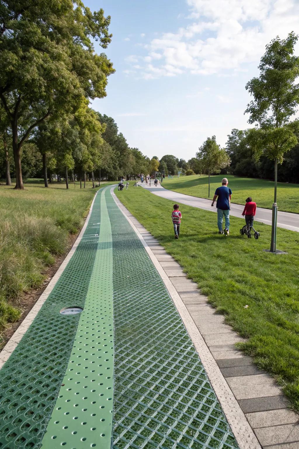 Permeable paving is a sustainable choice for managing water efficiently.