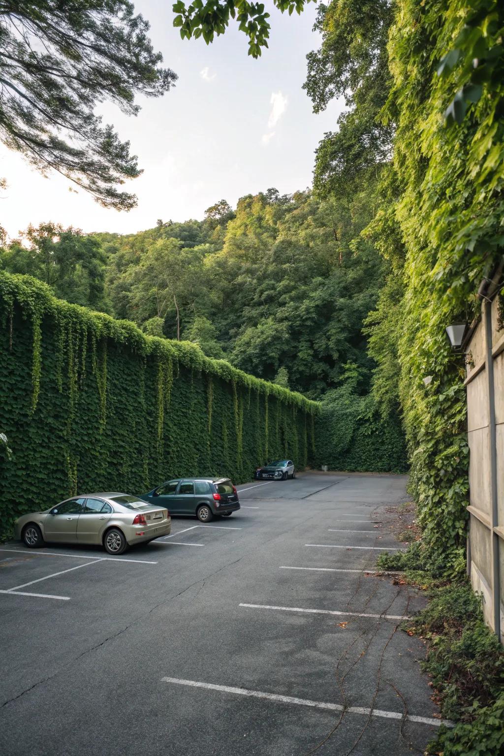 Green walls offer an eco-friendly and beautiful fencing option.