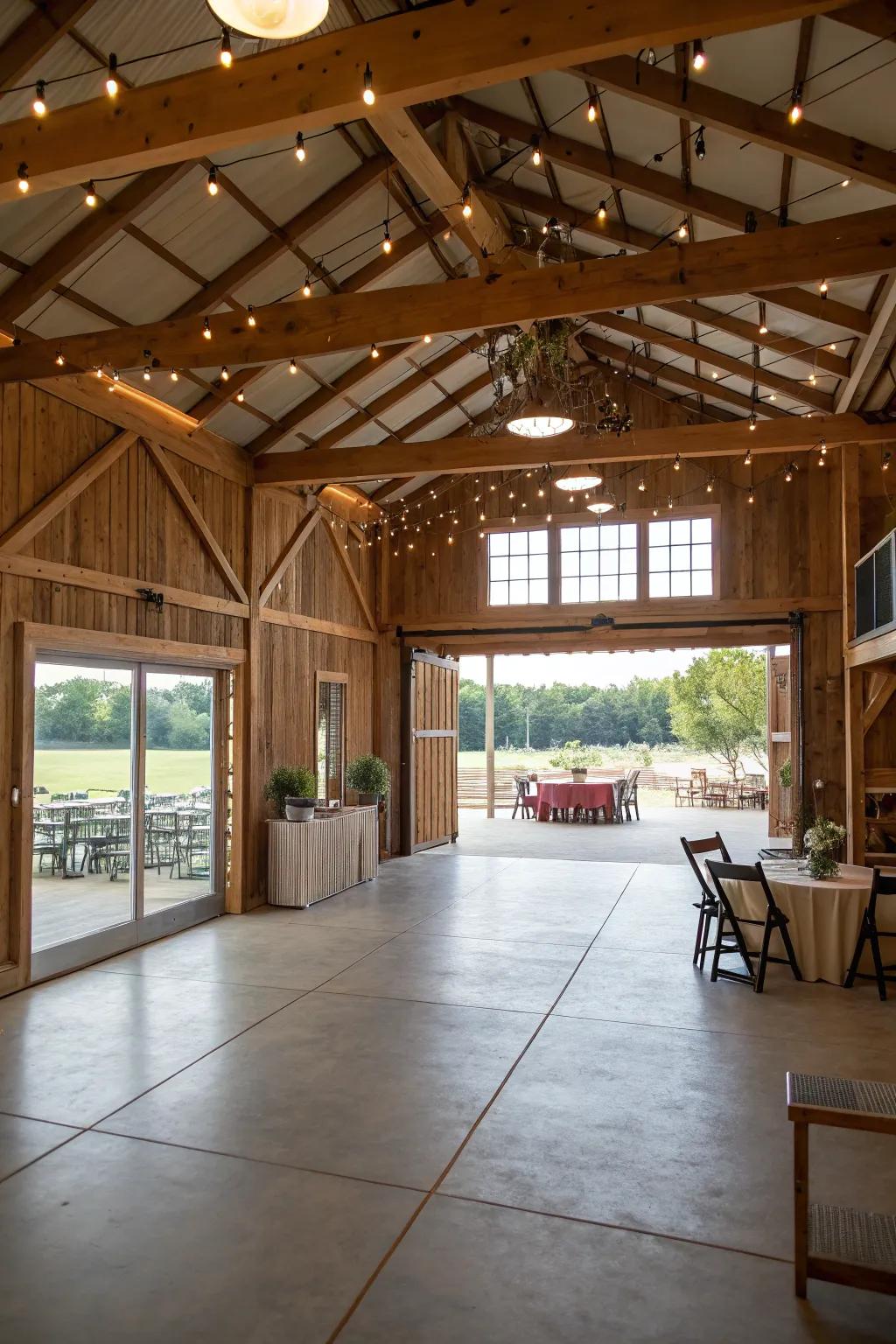 Flexibility allows your barn to host any type of event.