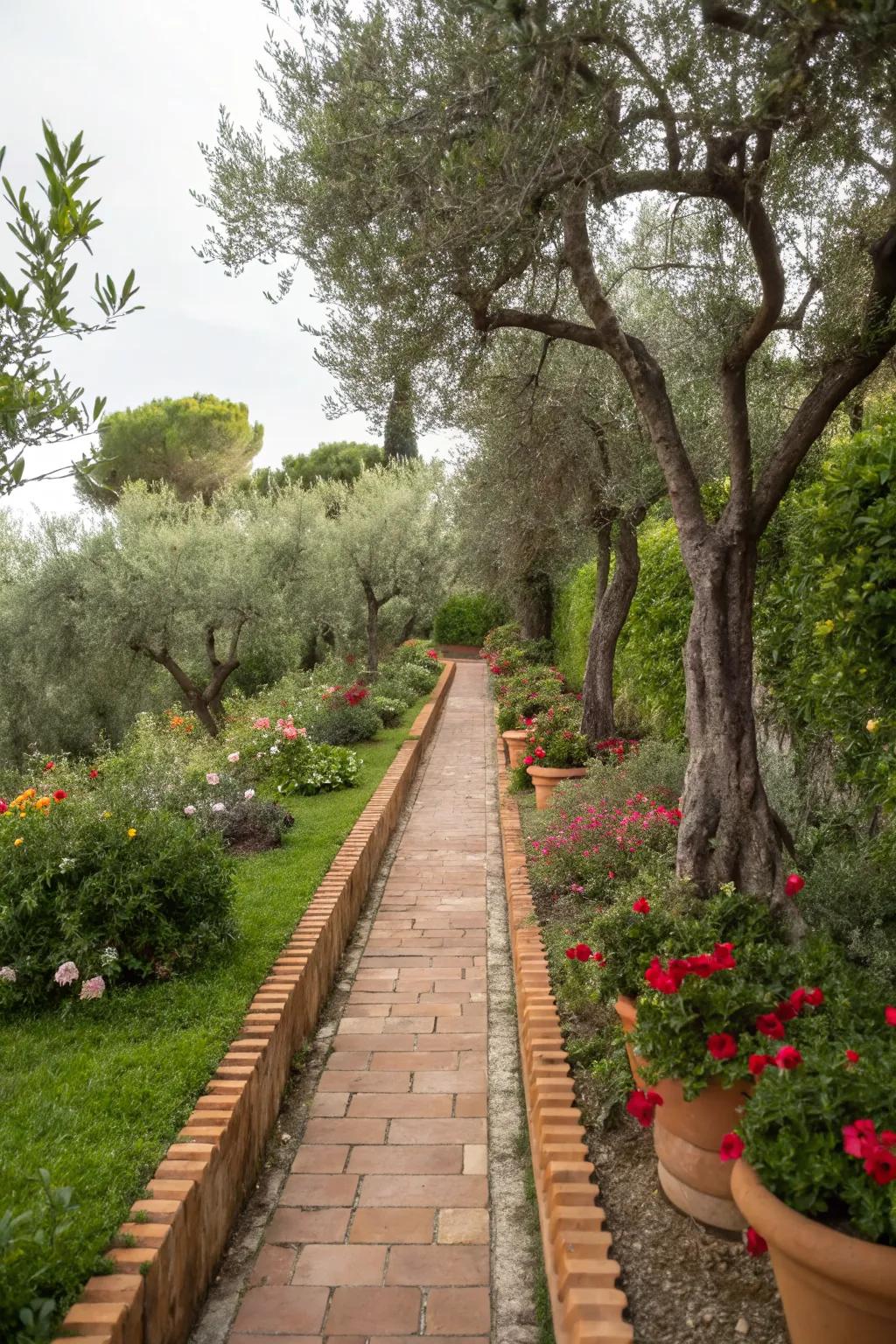Terracotta trim adds warmth and Mediterranean charm.