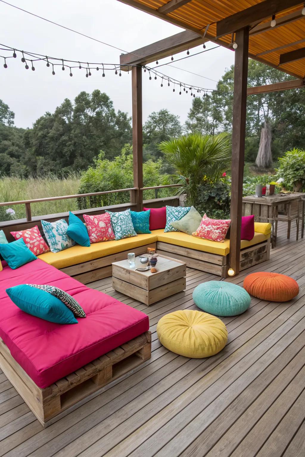Modular seating keeps your patio versatile and stylish.