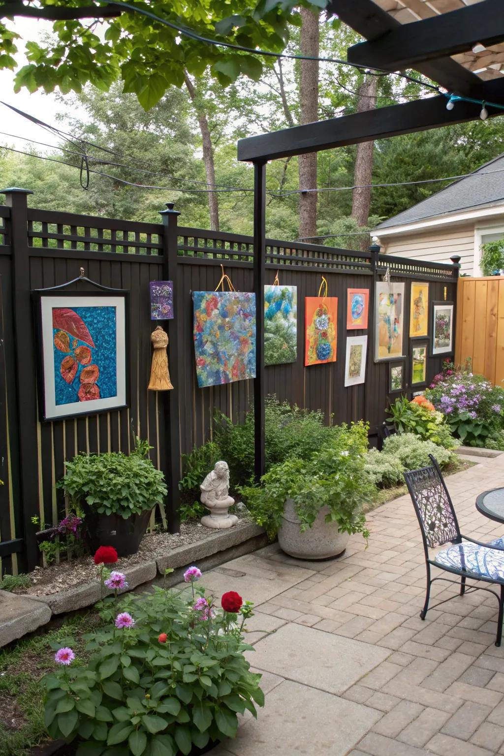 Artistic touches add personality and connect your patio to indoor spaces.