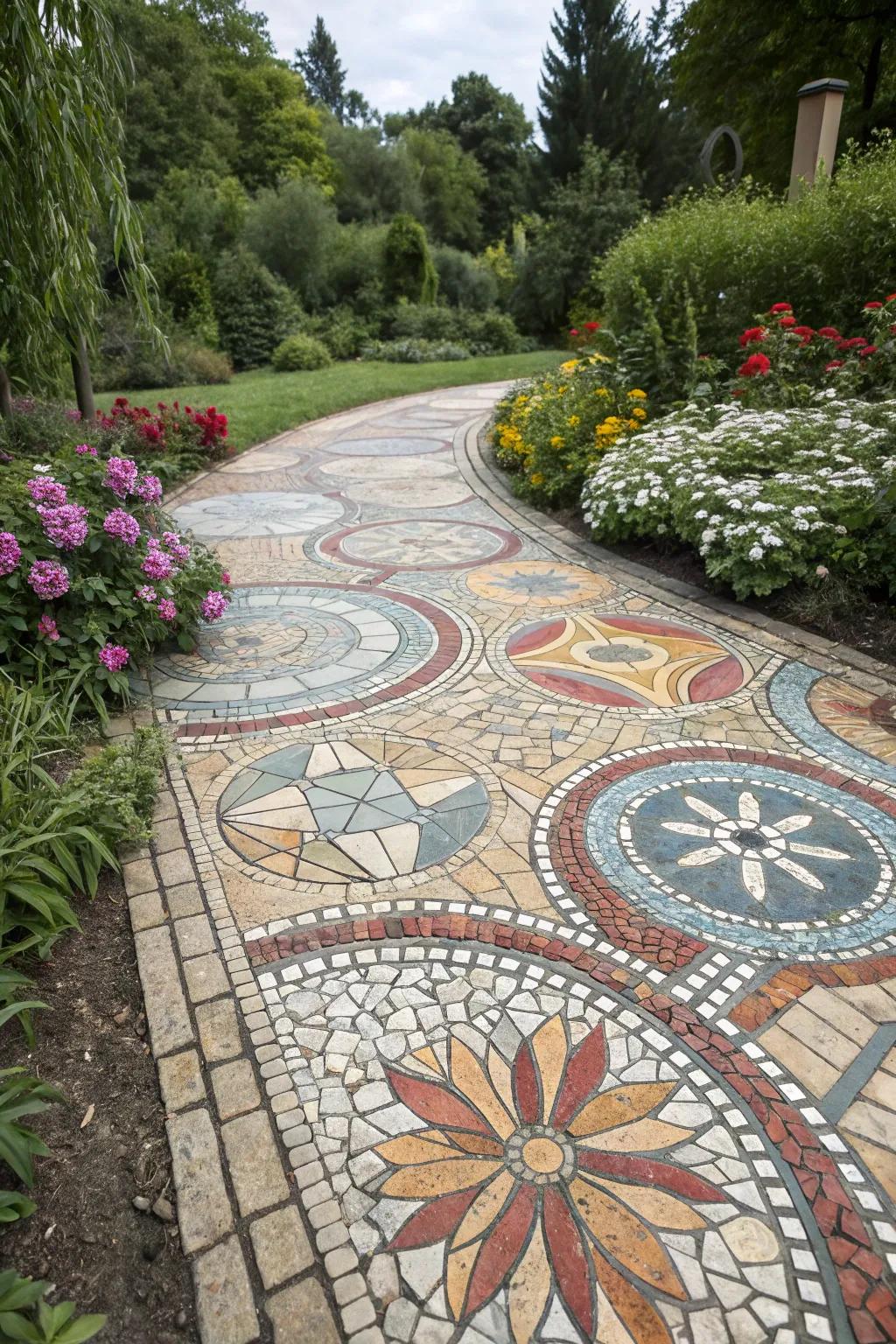 Express creativity with a unique mosaic pattern.