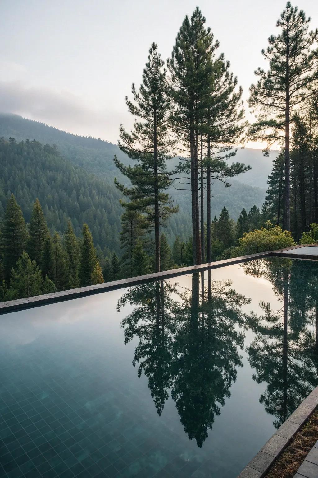 Reflection pools offer a tranquil and reflective garden feature.