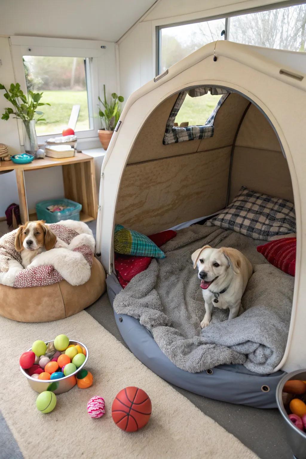 A pod designed for the ultimate pet playground.
