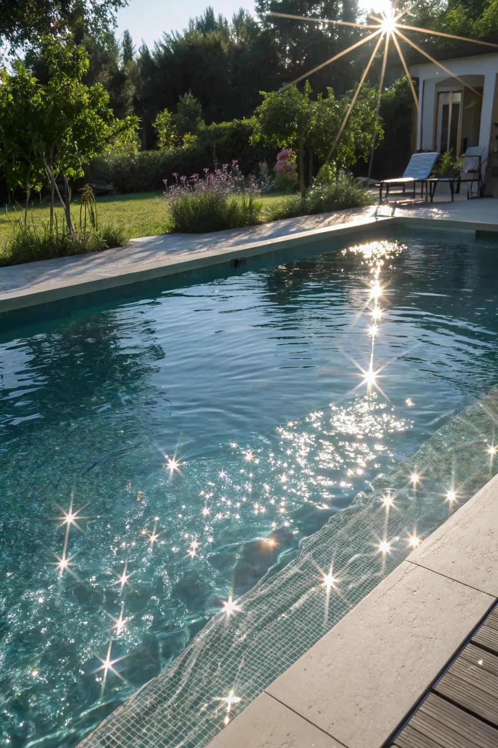Sparkling liners add a glamorous touch.