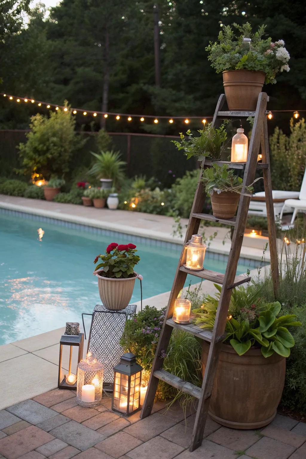 Upcycled decor adds unique charm while saving money.