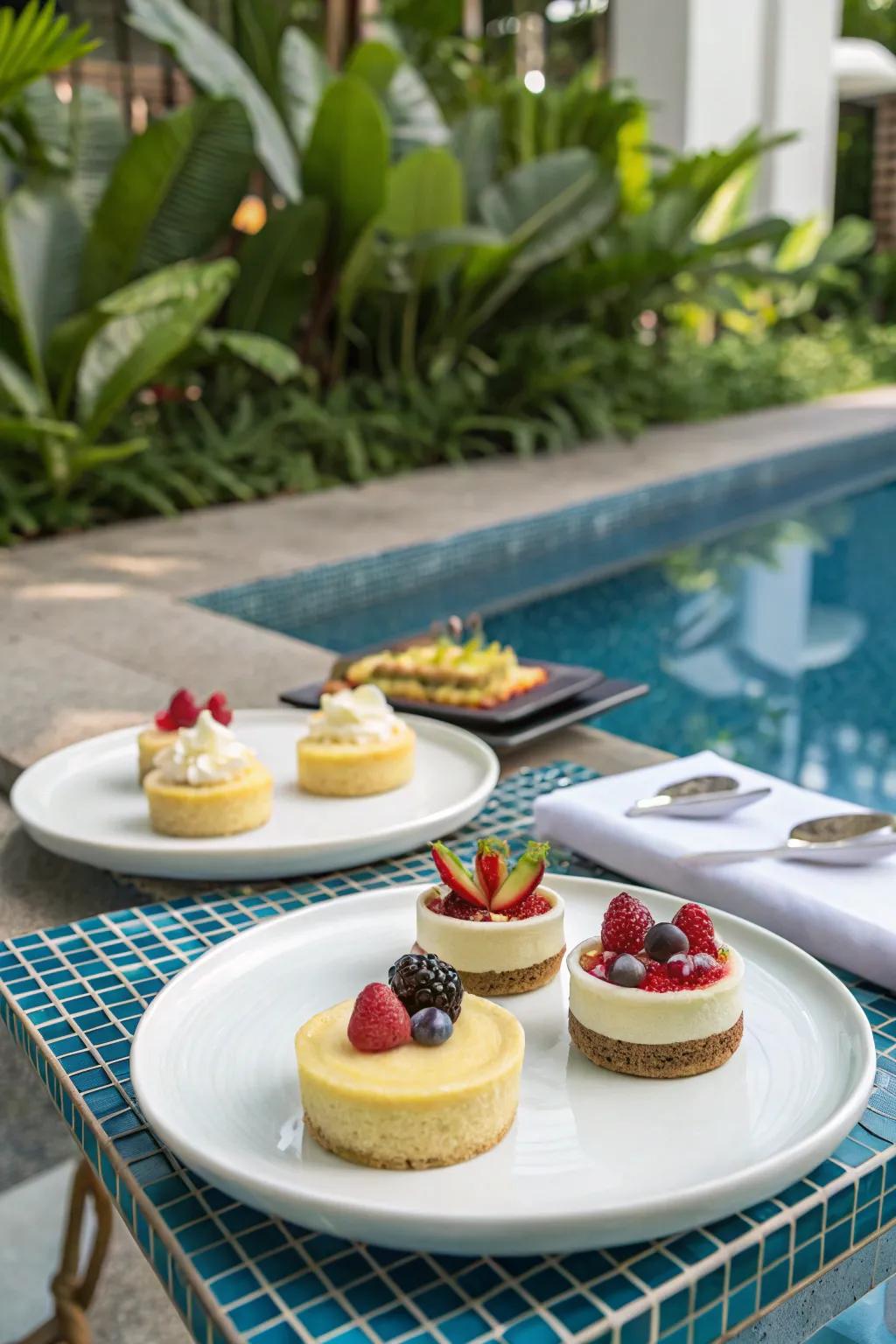 Miniature desserts are a sweet and satisfying finale.