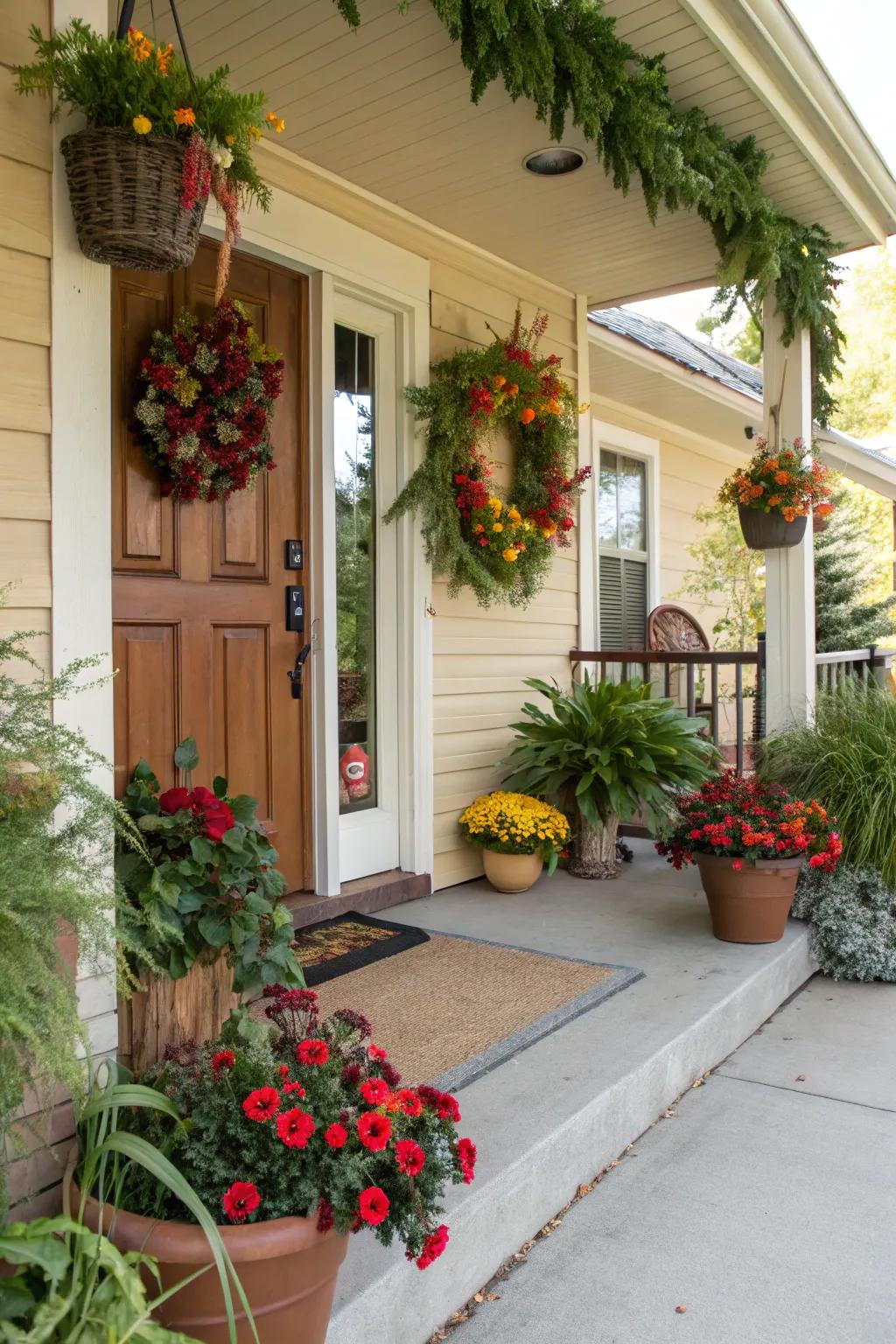 Seasonal decor keeps your porch fresh and festive year-round.