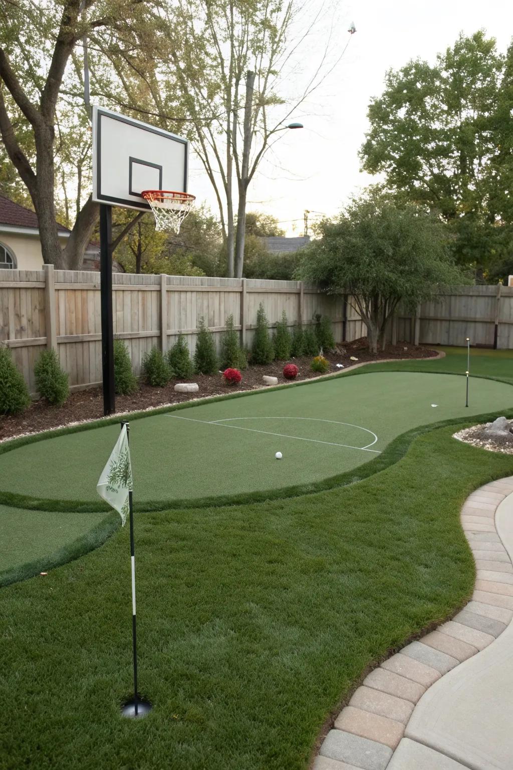 A multi-sport setup makes your yard the ultimate fun zone.