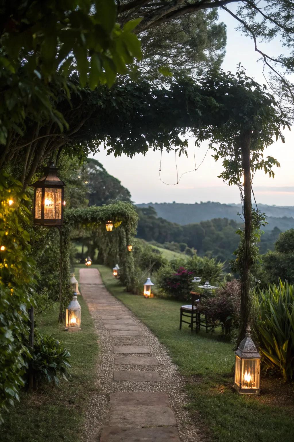 A garden pathway that leads to magical backyard gatherings.