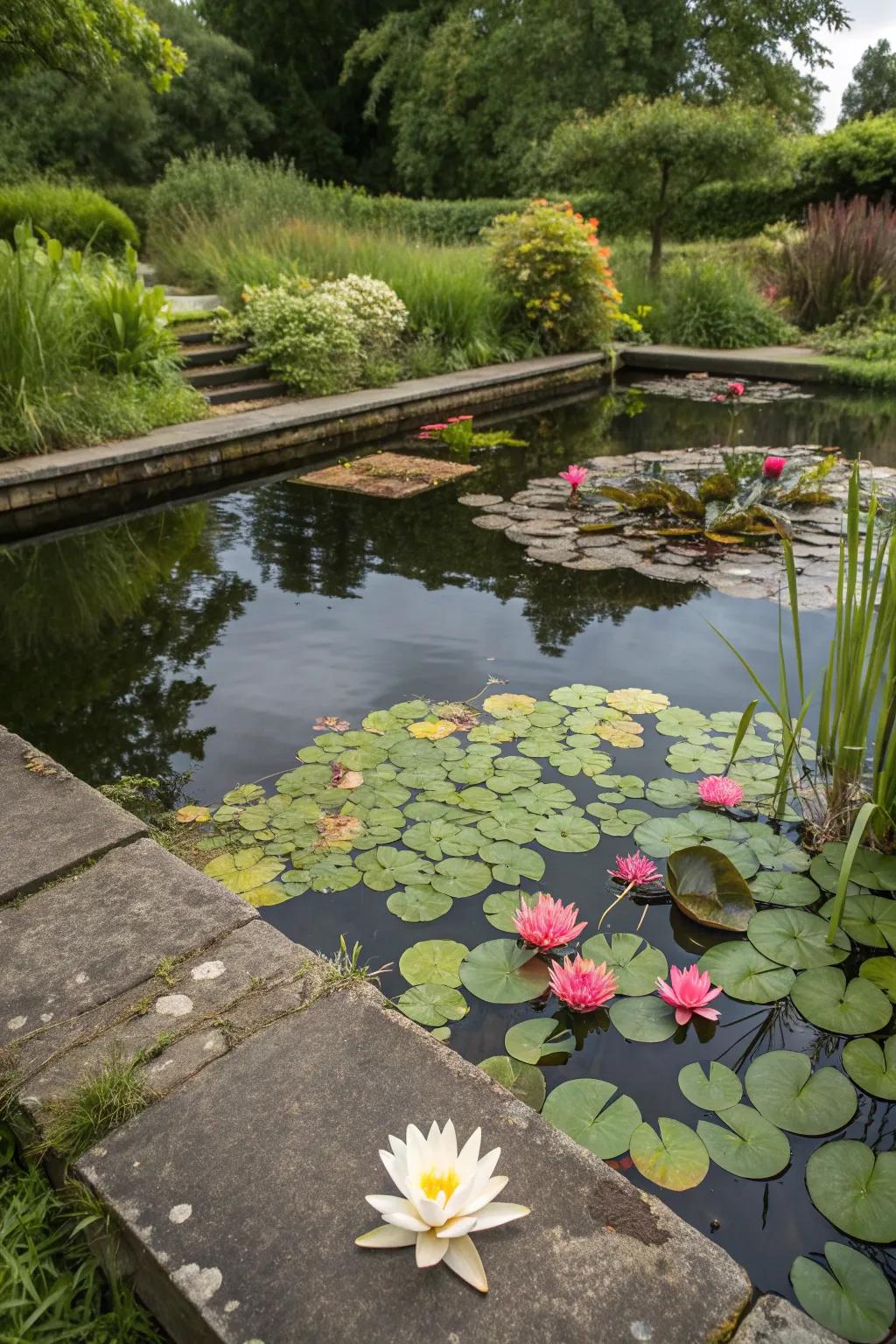 Aquatic plants transform your pond into a living paradise.