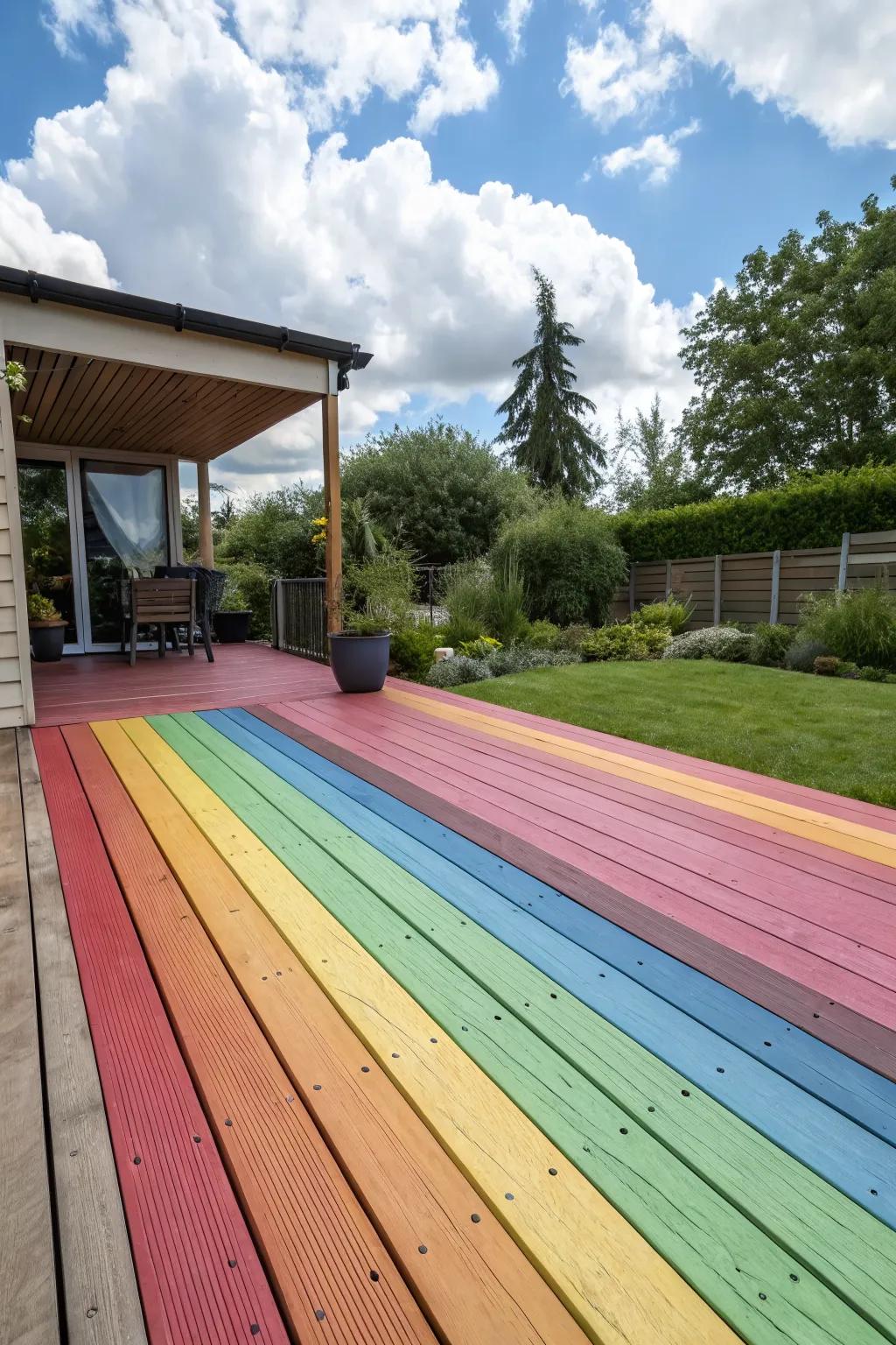 Bring life to your deck with vibrant colors.