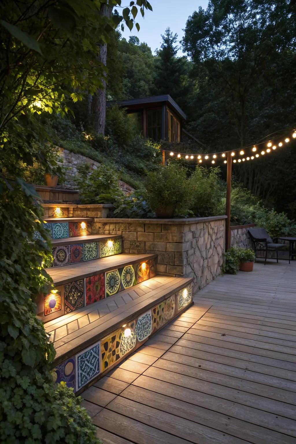 Playful details bring charm and individuality to retaining walls.