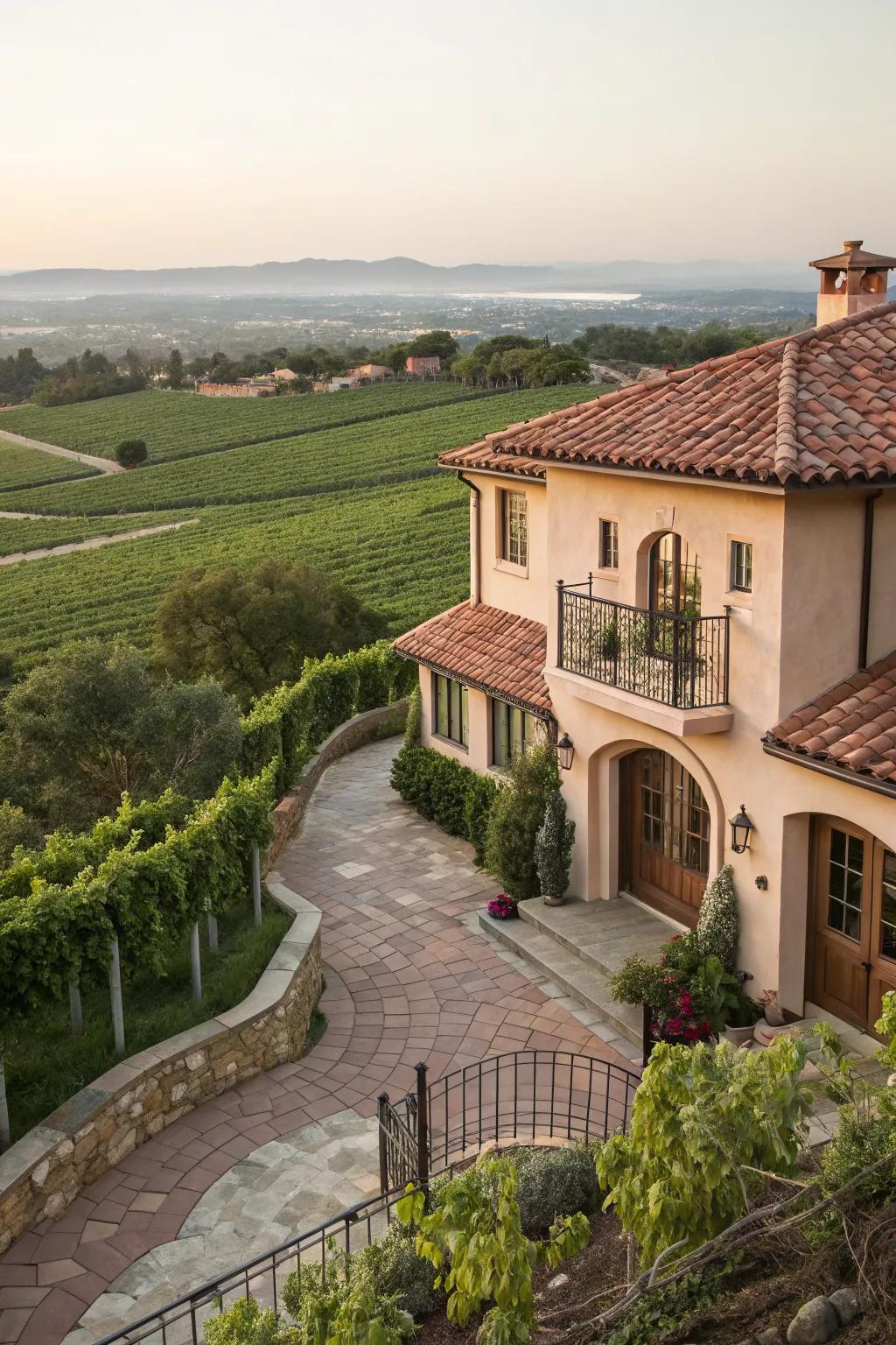 Embrace tradition with a terracotta roof.