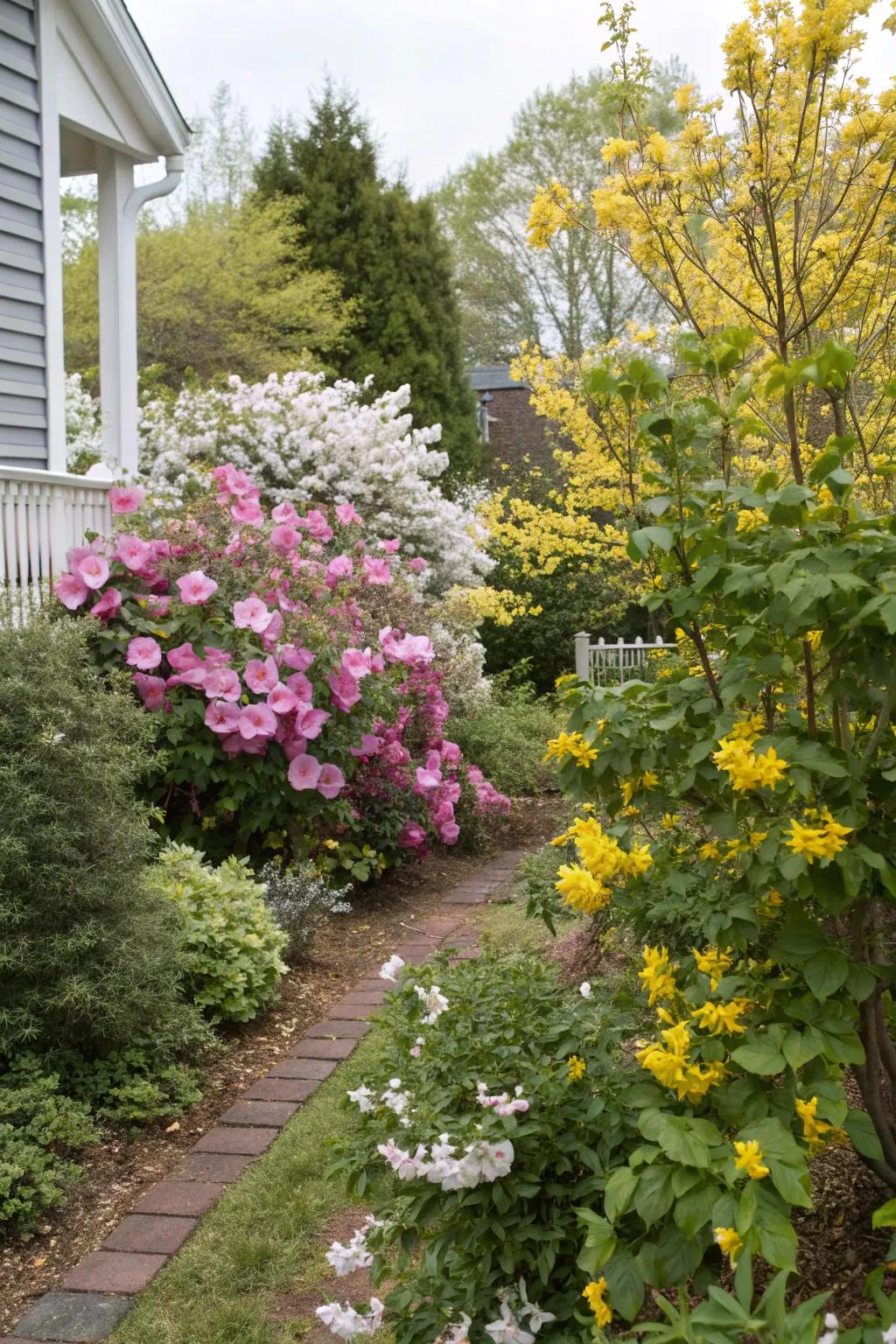 Enjoy a garden that changes with the seasons.