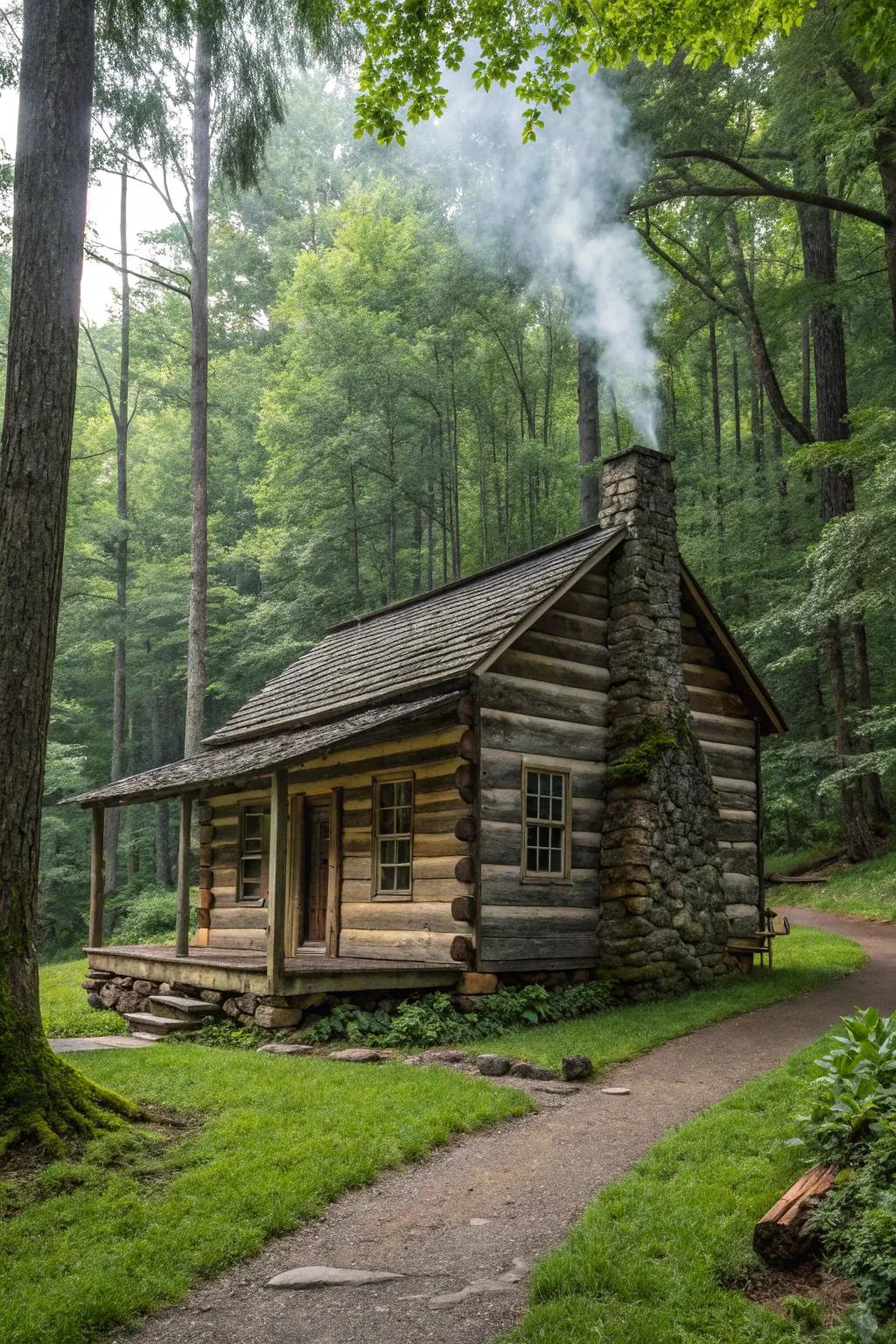 Log-style siding embodies the essence of rustic charm.
