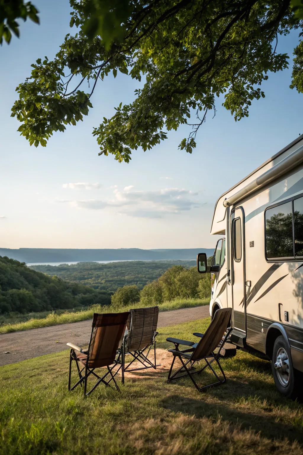 Incorporate nature into your setup for a serene experience.