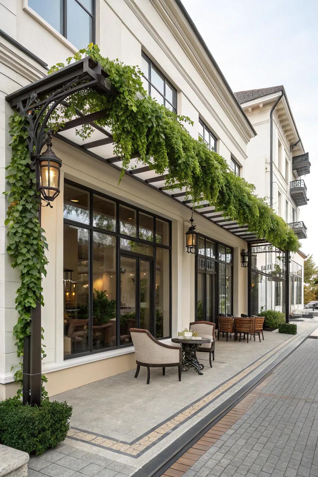 A pergola enhances outdoor living spaces with style and function
