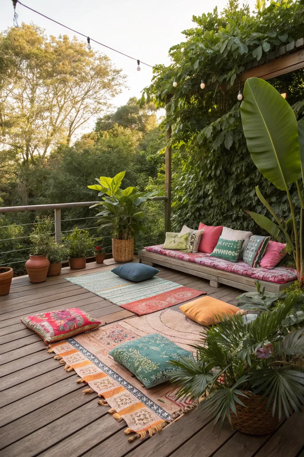 Outdoor decor adds personality and comfort to your deck.