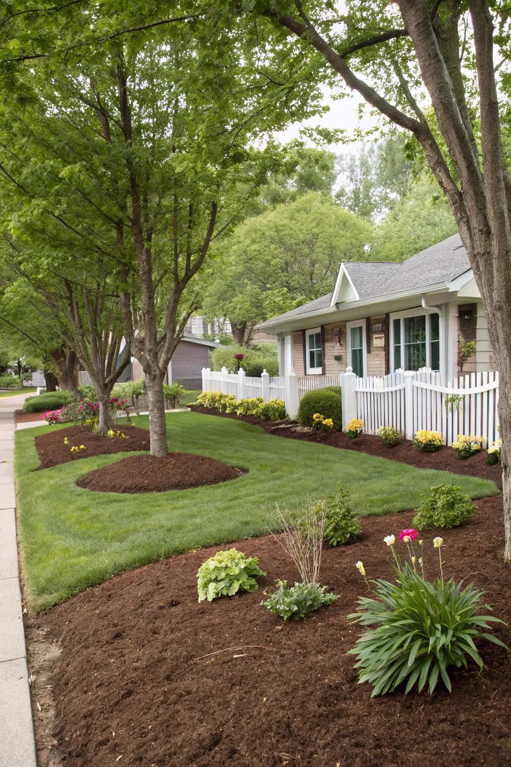 Mulch offers a polished look instantly.