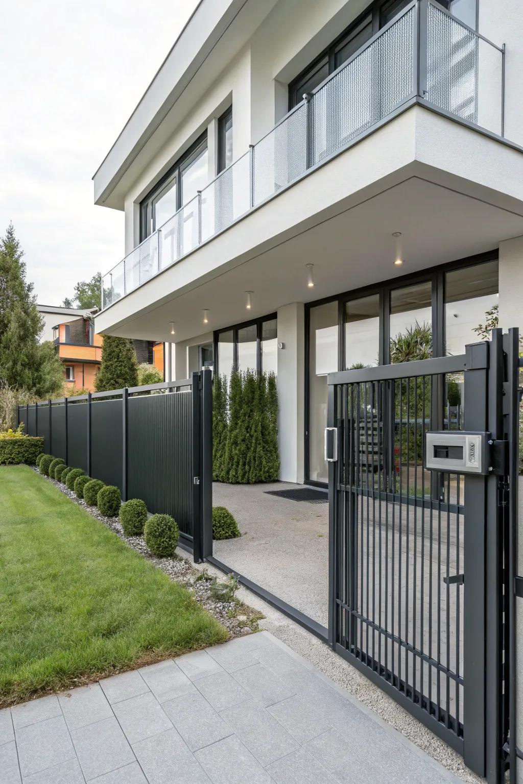 Experience flexibility and style with a telescoping sliding gate.