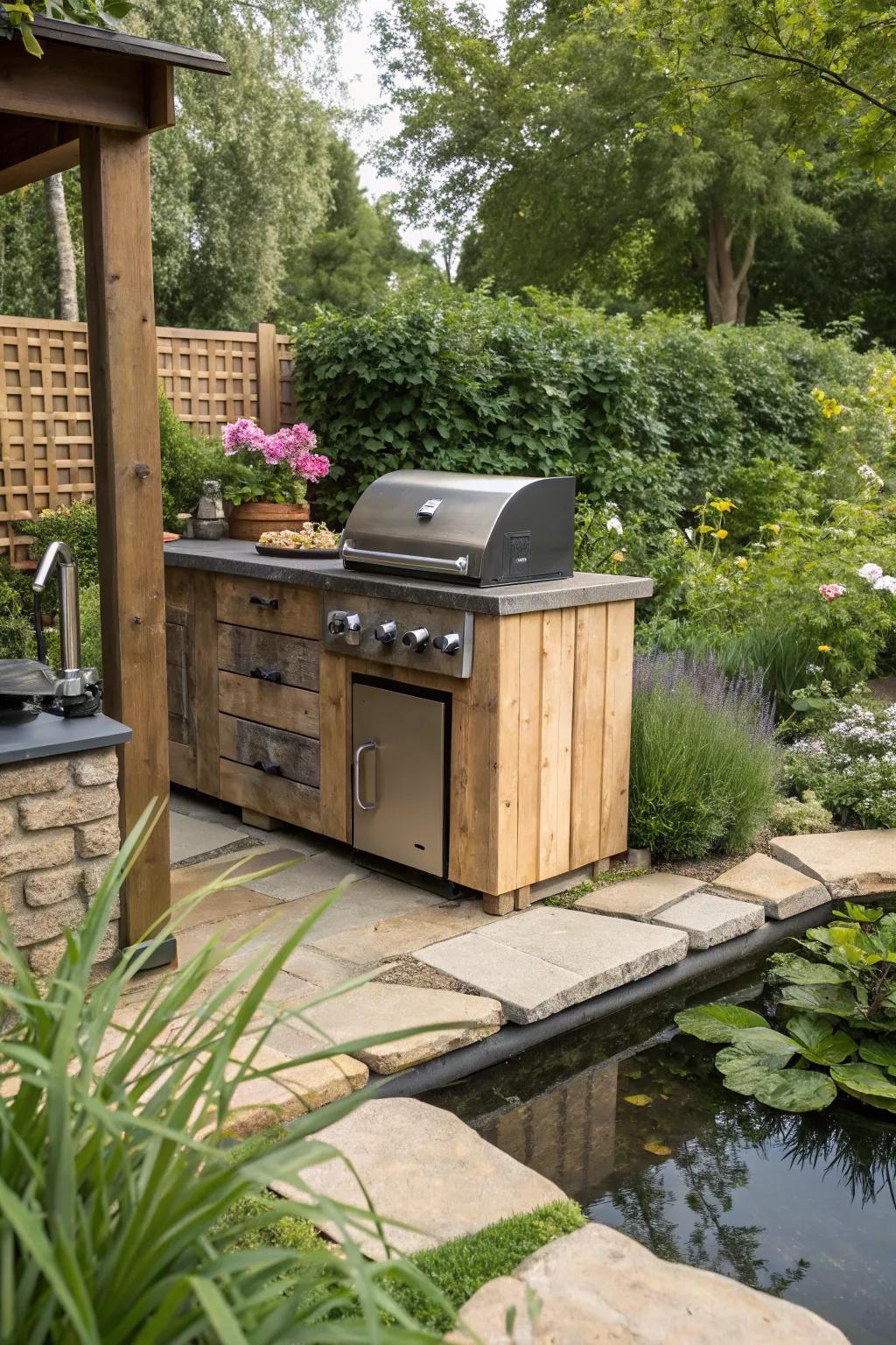 Go green with eco-friendly BBQ design.
