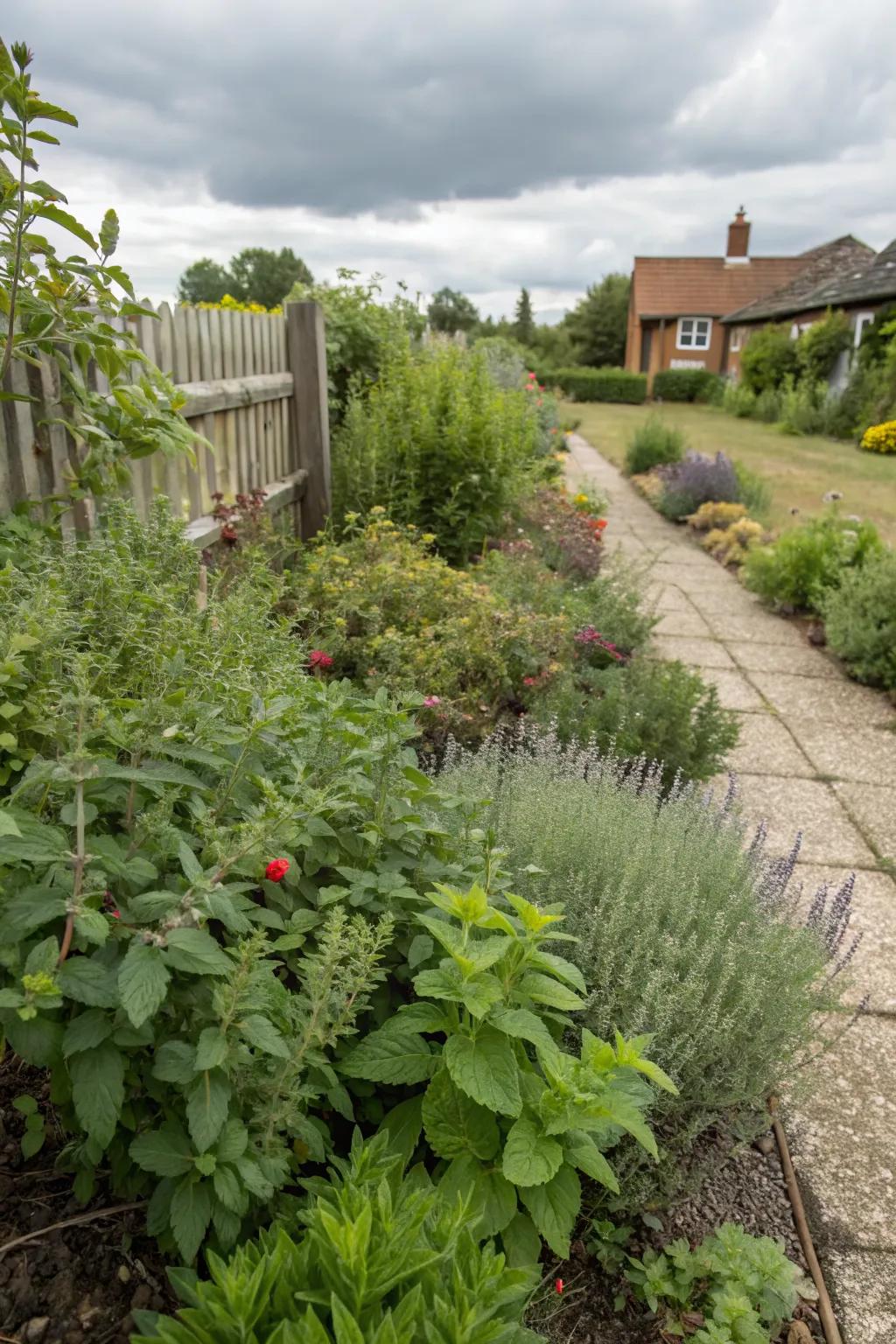 Edible plants add beauty and utility to the garden.