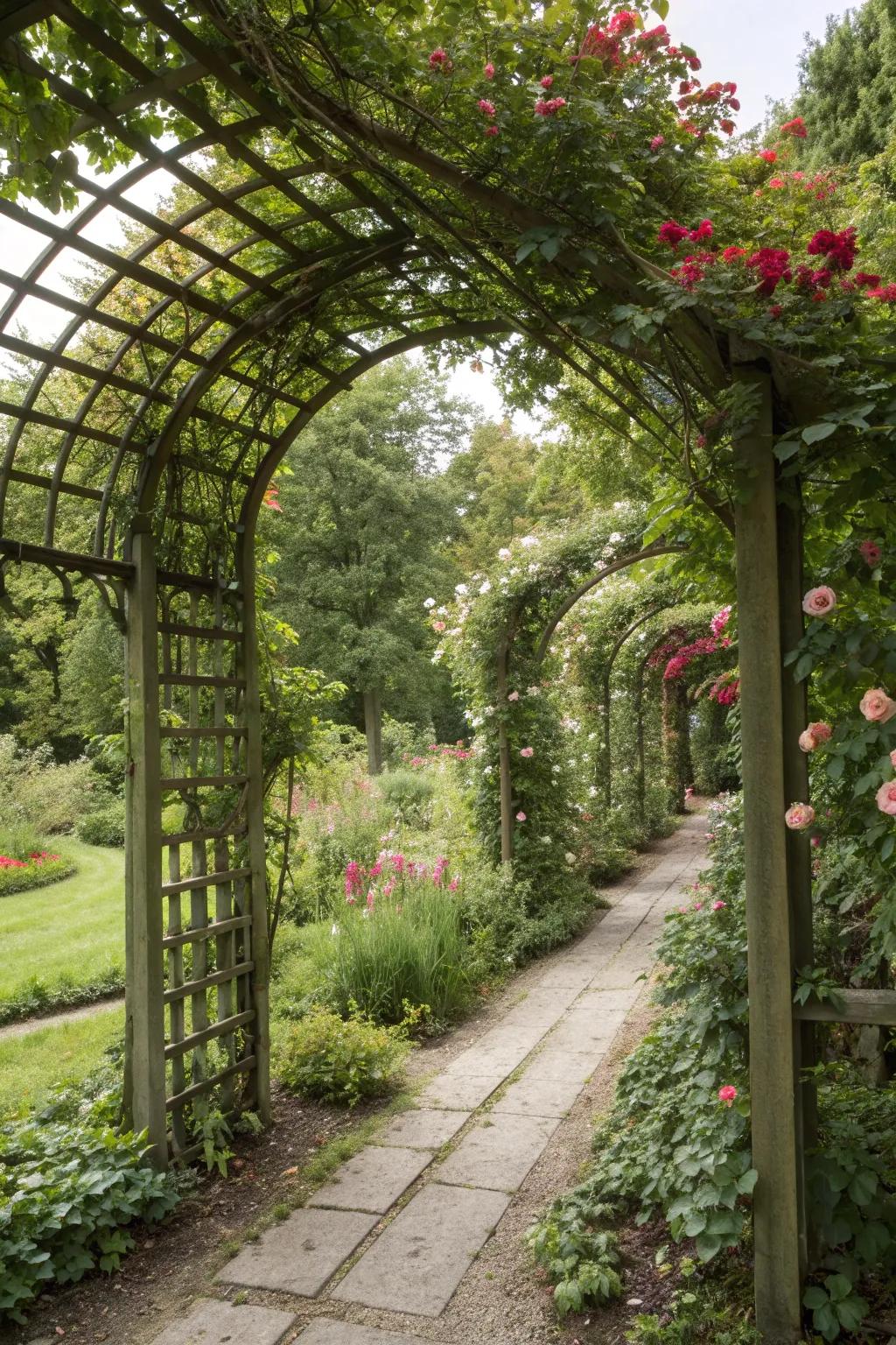 Let your plants reach new heights with trellises.
