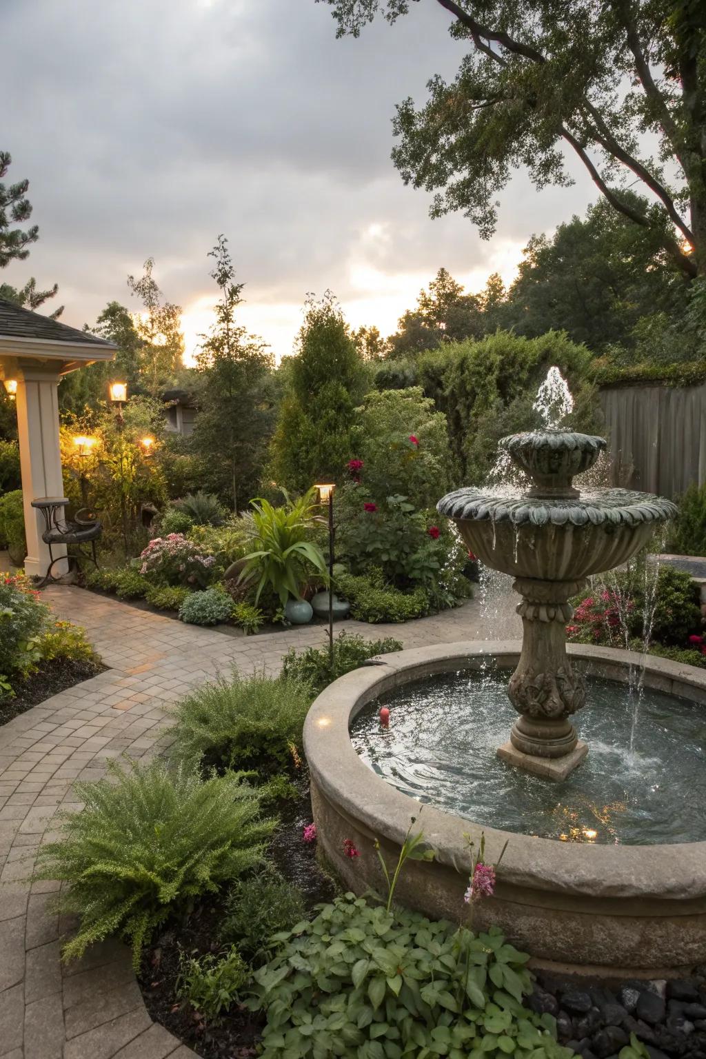 Compact water features add tranquility
