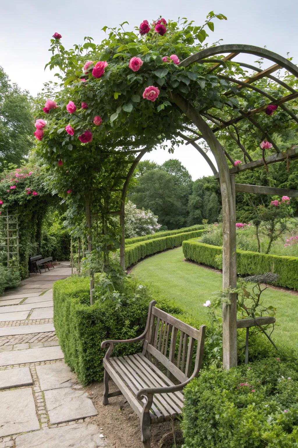 Arched designs bring elegance to small spaces.