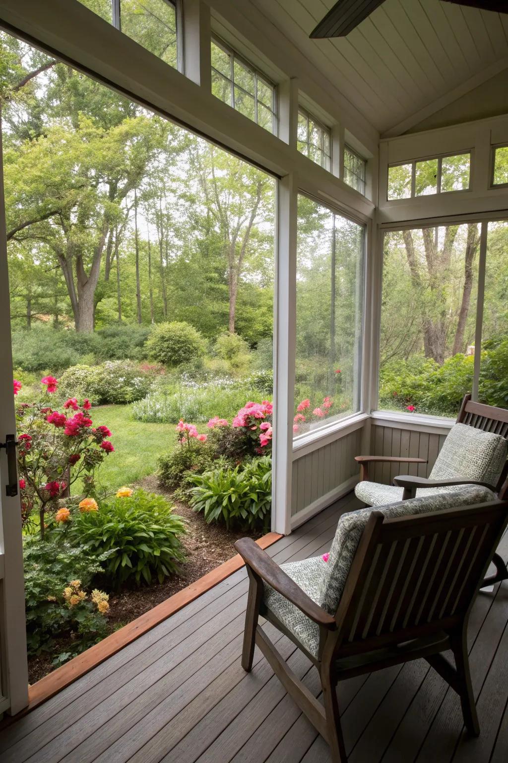Clear screens maintain breathtaking views.