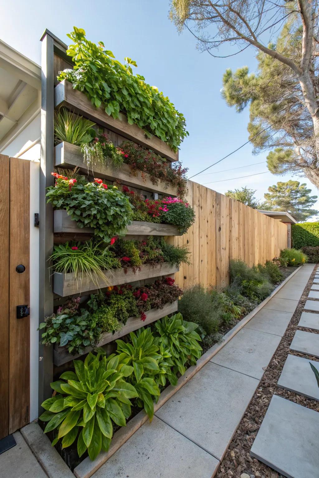Save space with vertical gardening