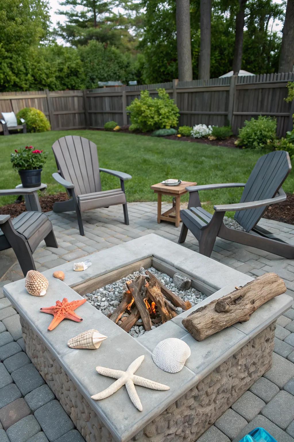 Bring the beach to your backyard with coastal-inspired decor.