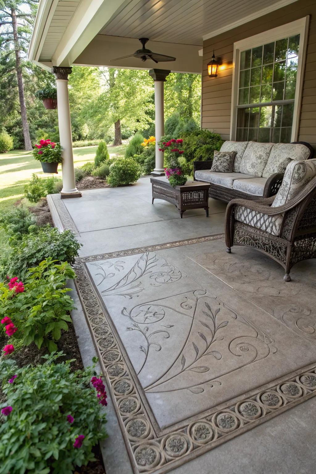 Frame your porch with decorative borders.
