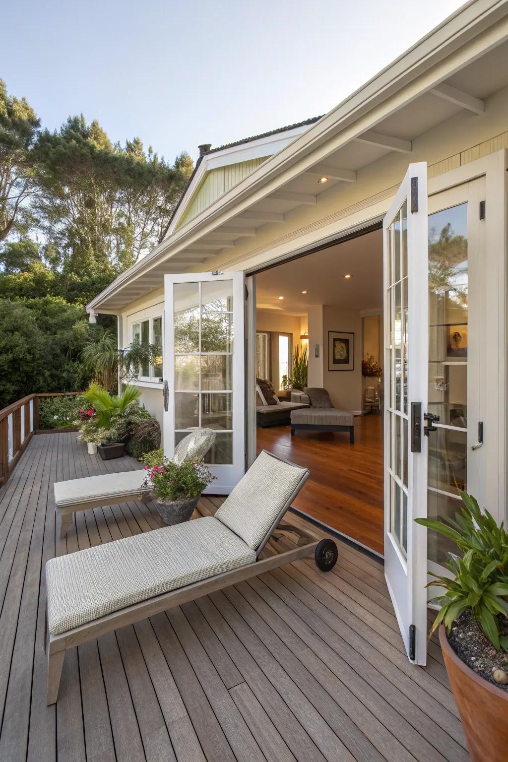 A deck that extends your living space.