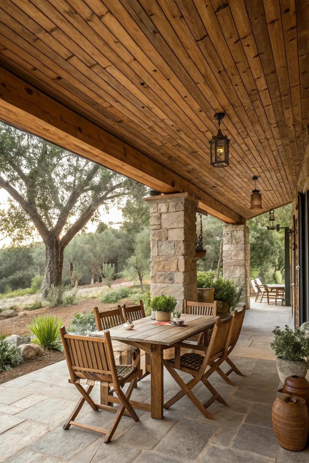 Rustic appeal brings countryside charm to your outdoor space.