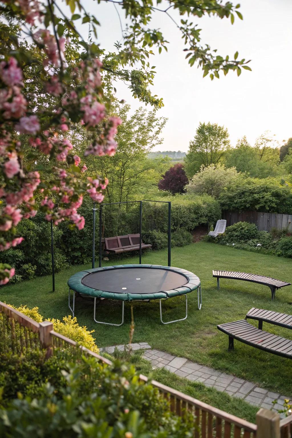 Create a welcoming social space with circular seating.