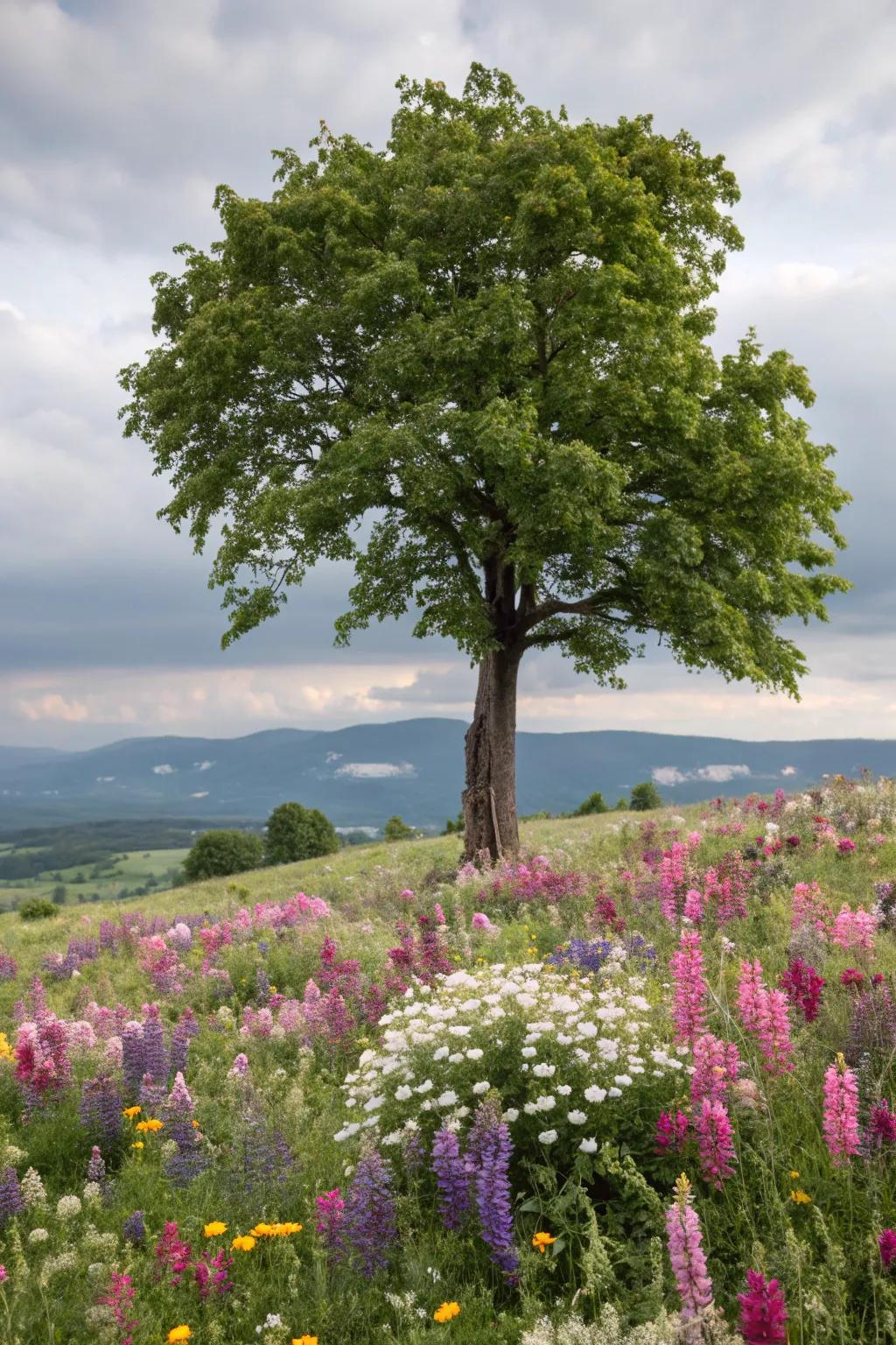Wildflowers create a whimsical and natural look in your garden.