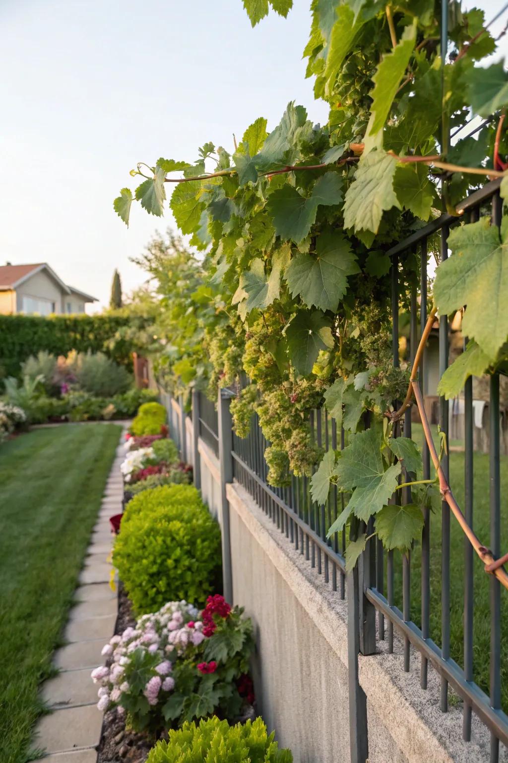 Edible vines turn fences into fruitful, delicious garden features.