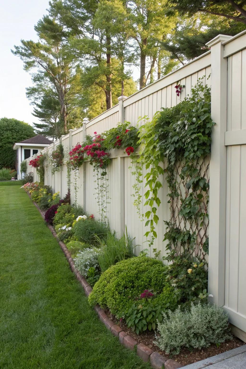 Turn your fence into a lush vertical garden.