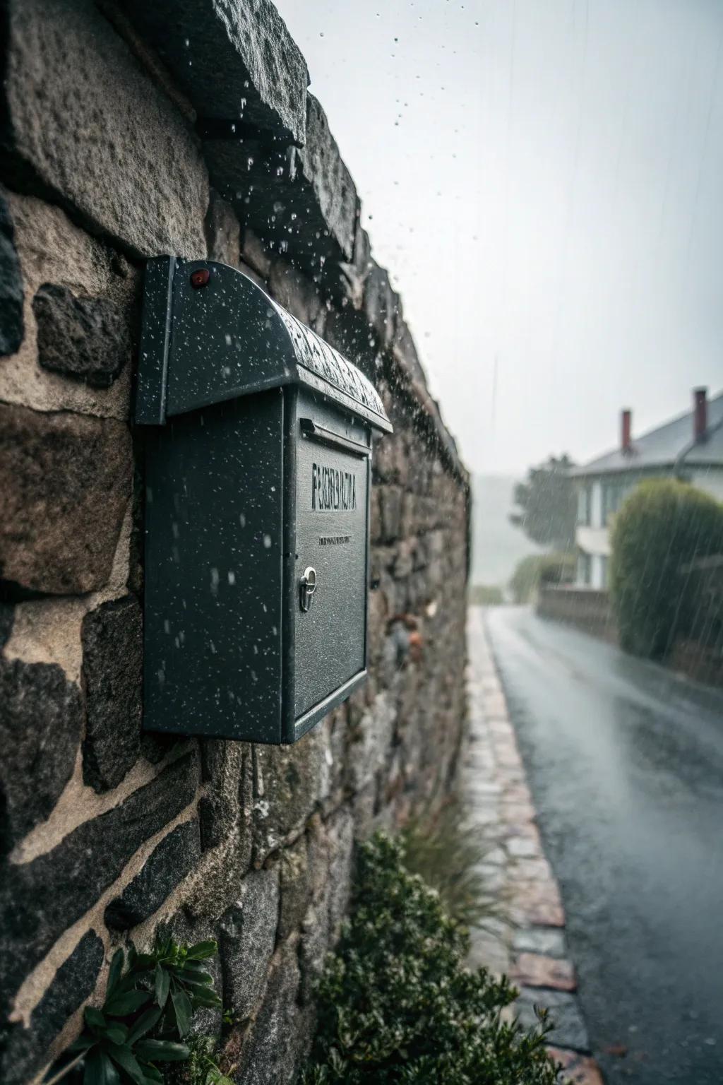 A weather-resistant mailbox that withstands the elements.