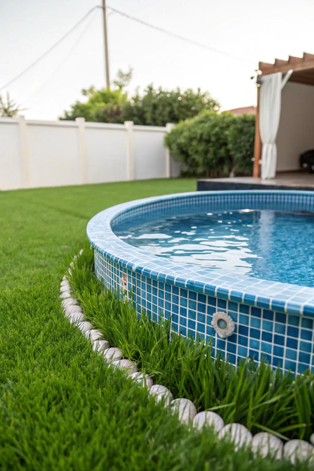 Artificial grass provides a vibrant, low-maintenance alternative to real grass.