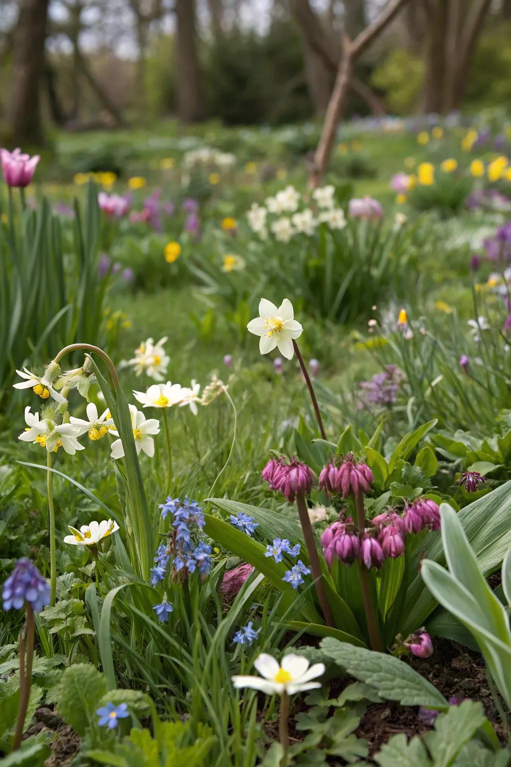Seasonal blooms providing year-round interest.