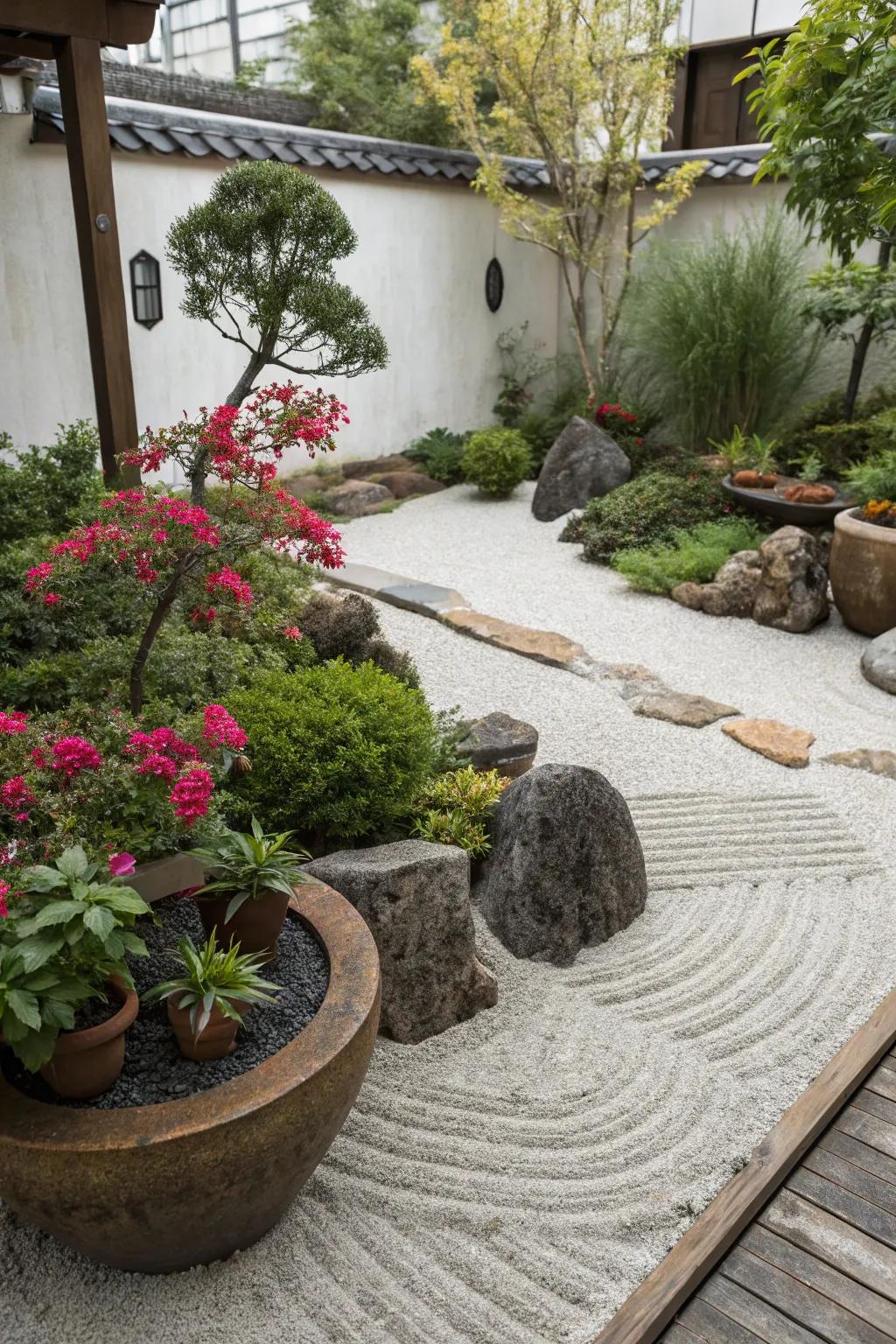 Containers offer versatility and color.