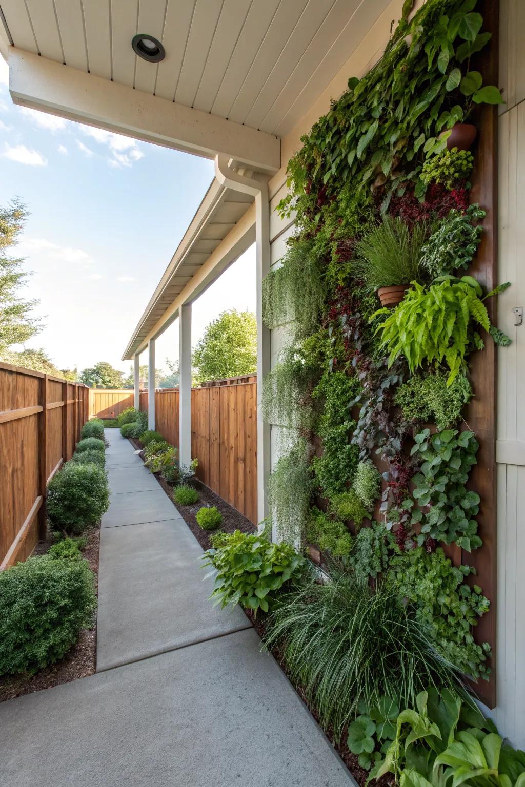 Go green with space-saving vertical gardens.