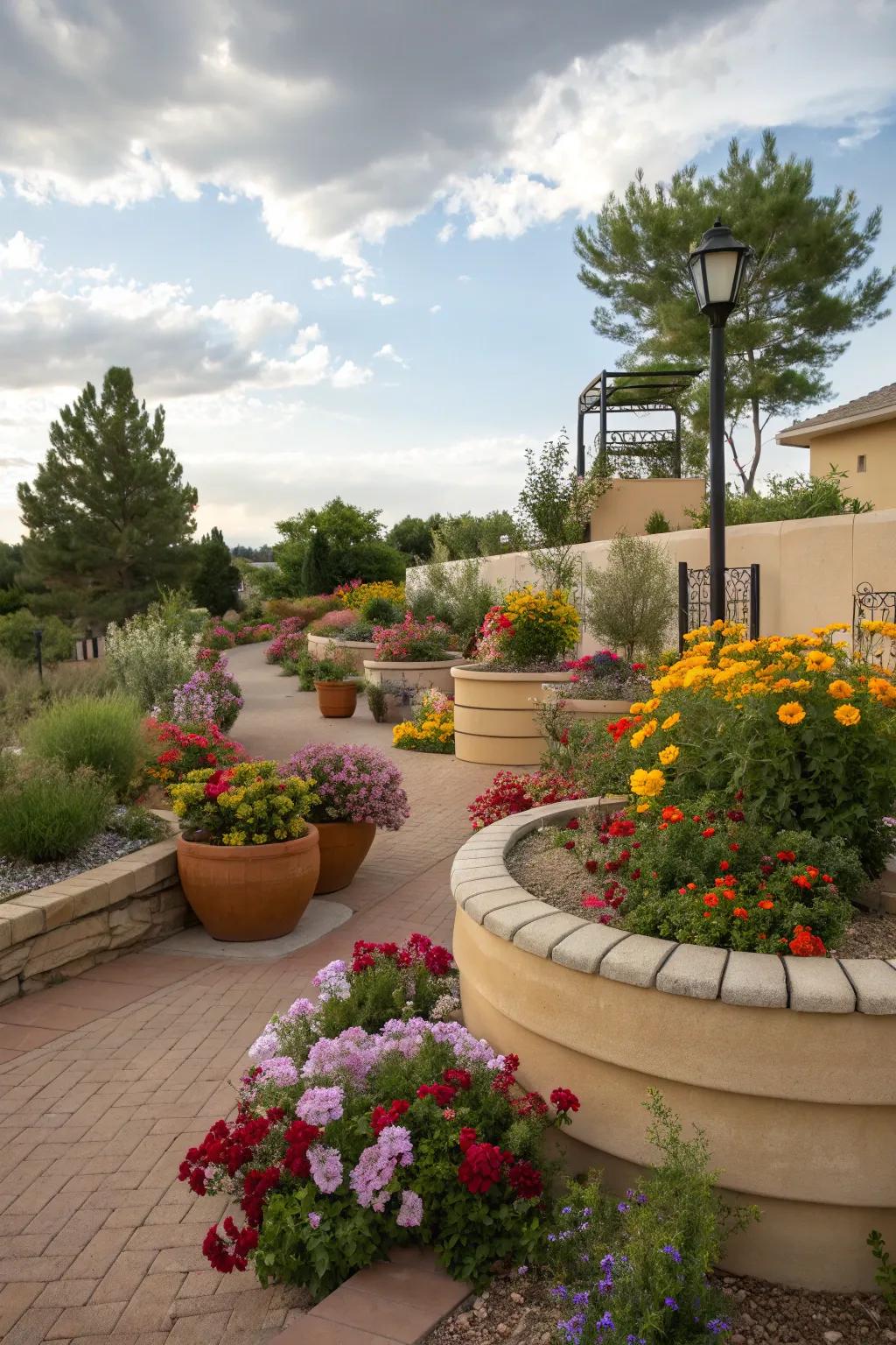 Elevate your garden with creative planters.