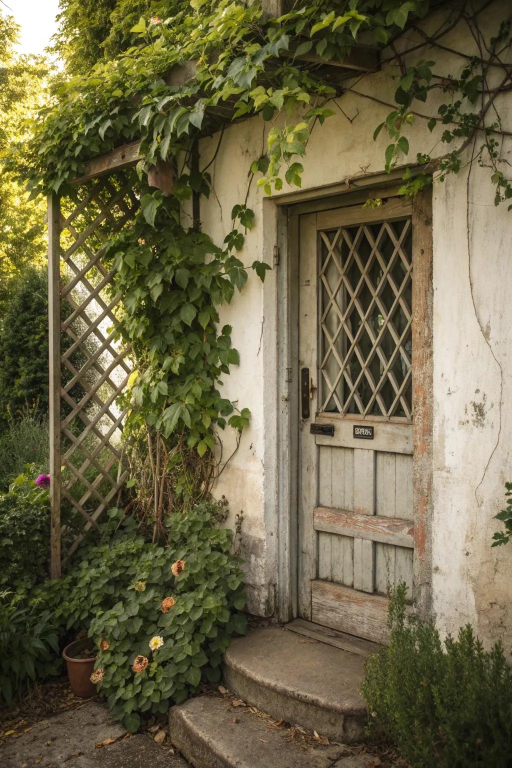 Lattice designs offer classic elegance.