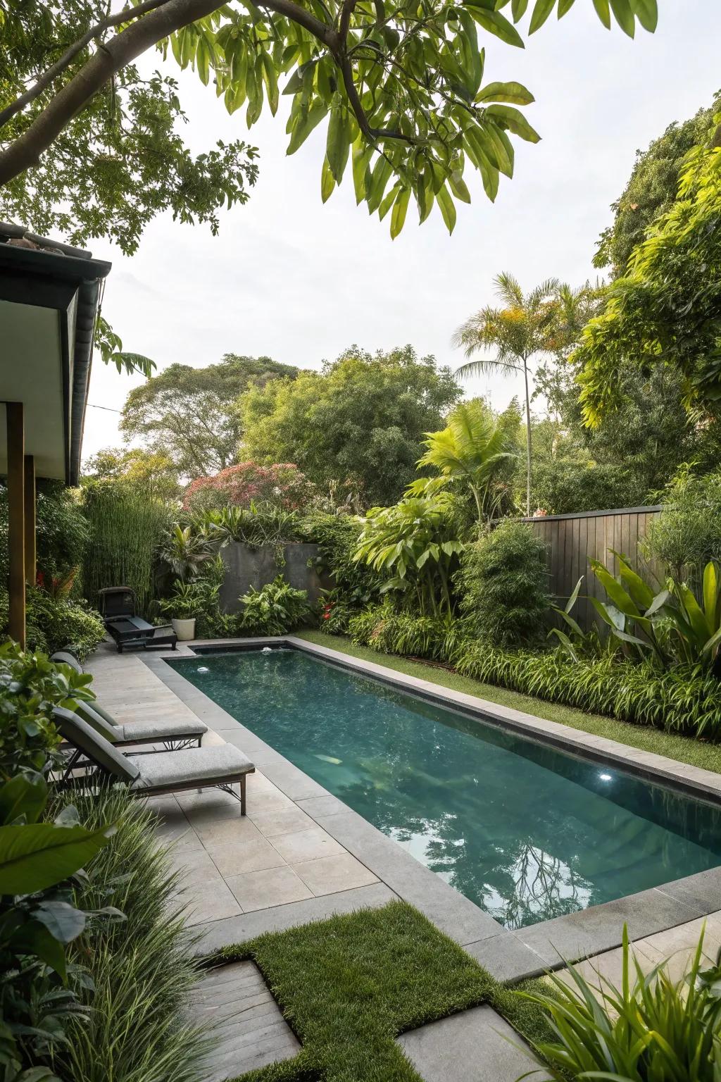 A saltwater pool brings the ocean to you.